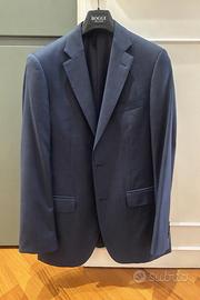 Giacca Boggi blu Principe di Galles 46 lana 120’s