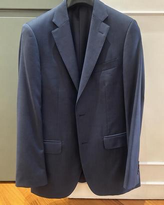Giacca Boggi blu Principe di Galles 46 lana 120’s