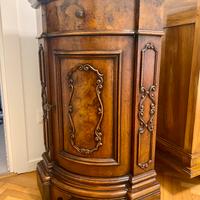 Mobile angoliera lavorata rovere scuro