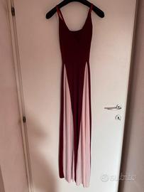 Vestito rosso lungo