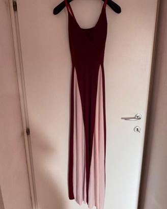 Vestito rosso lungo