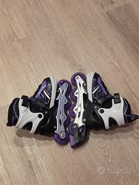 Pattini a rotelle rollerblade mis.34-37 con luci