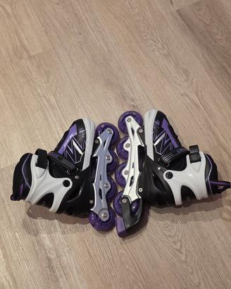 Pattini a rotelle rollerblade mis.34-37 con luci