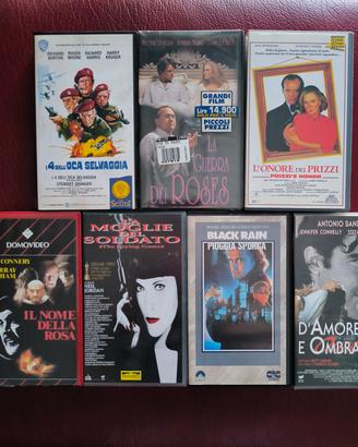 sette VHS  miste