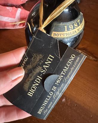 Brunello di montalcino Biondi- santi1987