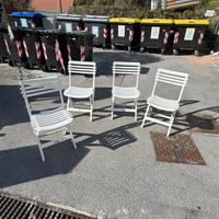 Sedie pieghevoli in astica