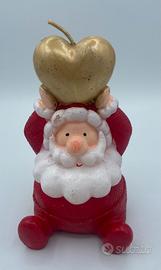 Candela a forma di Babbo Natale