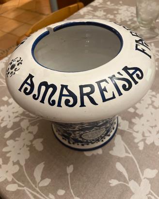 Vaso “Amarena Fabbri Bologna” in maiolica Deruta