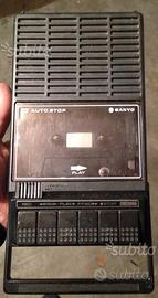 Riproduttore audio cassette SANYO vintage