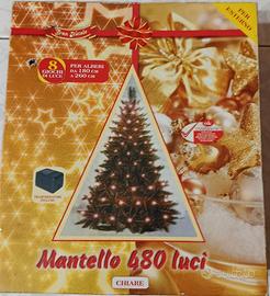 Mantello luminoso per albero di Natale da 180 cm