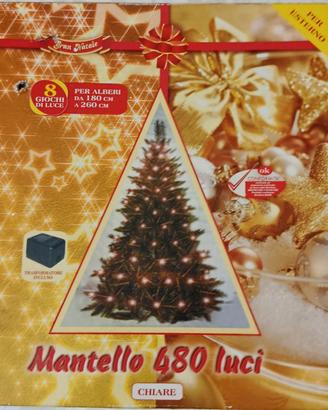 Mantello luminoso per albero di Natale da 180 cm