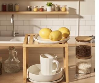 Scaffale in bambu da terra