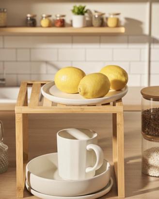 Scaffale in bambu da terra