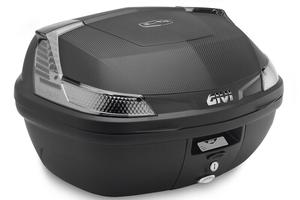 BAULETTO MONOLOCK NERO, 47 LT CON CATADIOTTRI FUMÉ