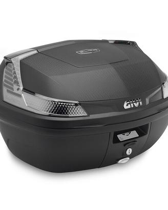 BAULETTO MONOLOCK NERO, 47 LT CON CATADIOTTRI FUMÉ