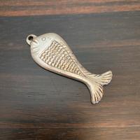 Charm pesce vintage in metallo argentato