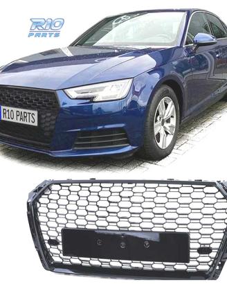 GRIGLIA AUDI A4 B9 15-19 LOOK RS4 NERO LUCIDO PDC
