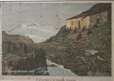 Stampe Antiche L'ILLUSTRAZIONE POPOLARE cm. 30x40