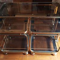 Carrello bar e portavivande anni '70