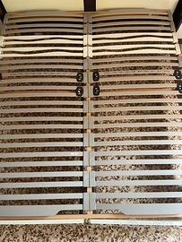 Rete a doghe Essedue in faggio 180x200cm