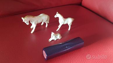 Porcellana Cinese Vintage - Miniatura Family Horse