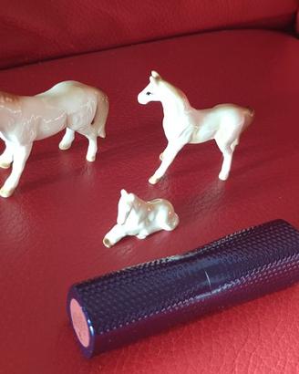 Porcellana Cinese Vintage - Miniatura Family Horse