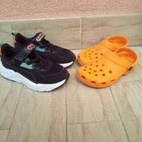 scarpe puma n33 più ciabatte n32