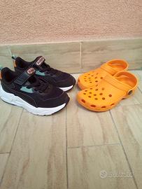 scarpe puma n33 più ciabatte n32
