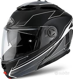 AIROH CASCO PHANTOM S SPIRIT 2018 BLACK MATT FLIP