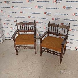 Coppia di Sedie Neorinascimento prima metà 900