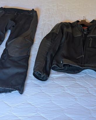 Tuta motociclistica pantaloni giacca divisib