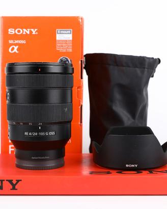 Sony 24-105mm F4 G OSS USATO GARANTITO PER DUE ANN