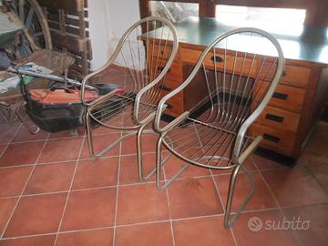 poltroncine in acciaio inossidabile
