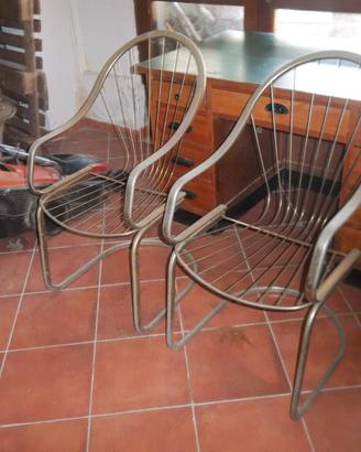 poltroncine in acciaio inossidabile
