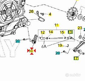 Bielletta rinvio cambio pedale Aprilia Dorsoduro 7