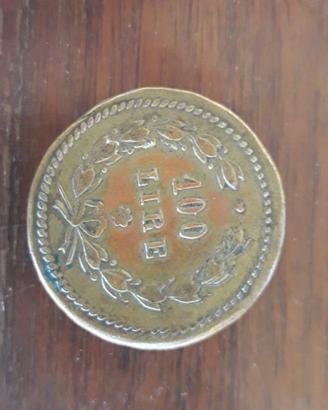 Peso Monetario da 100 Lire gr 32,258 Regno d'Itali