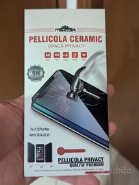 Pellicola opaca privacy iPhone 15 Pro Max 