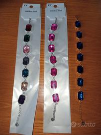 3 Bracciali in acciaio 