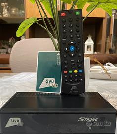 Decoder tivusat + carta attiva strong hd srt 7807