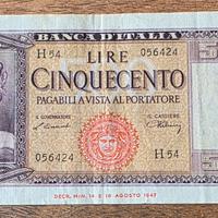 banconota lire 500