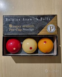 Set 3 biglie biliardo Super Aramith Pro Cup