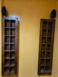 Porta DVD in legno da parete