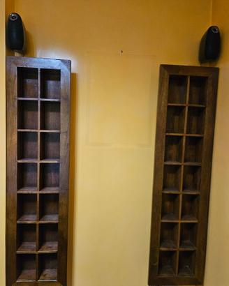 Porta DVD in legno da parete