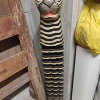 Porta libri, CD/DVD etnico in legno 