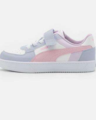 Scarpe Puma nuove bambina bianche lilla rosa 