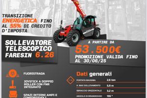 Sollevatore telescopico faresin agri plus 6-26