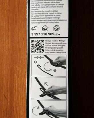 Kit 2 spazzole BOSCH AERO TWIN AR989S