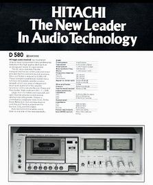 HITACHI  - Cassette Deck – 1978 — fatto per DURARE