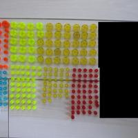 LEGO lotto Brick Round Trasparenti mattoncini tond