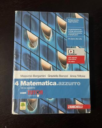 Matematica.azzurro 4-zanichelli terza edizione
